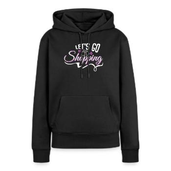 Shopping Aller magasiner Shopping - Sweat à capuche Premium bio Femme - noir - Devant - Julia (174cm)