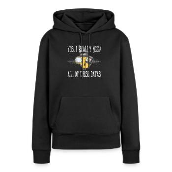 Paranormales Forscherdesign Für Paranormale - Sweat à capuche Premium bio Femme - noir - Devant - Julia (174cm)