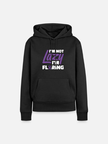 Fibromyalgie Rhumatisme Humour - Sweat à capuche Premium bio Femme - noir