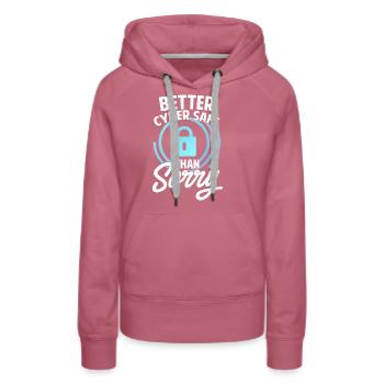Cybersicherheit Hacking IT - Frauen Premium Bio Hoodie - Malve - Vorne - Isabella (175cm)
