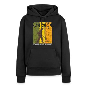 Sondler Einsatz Kommando Schrottsammler - Frauen Premium Bio Hoodie - Schwarz - Vorne - Julia (174cm)