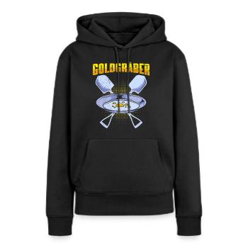 Goldgräber Gold Digger Goldrausch Goldjäger - Frauen Premium Bio Hoodie - Schwarz - Vorne - Julia (174cm)