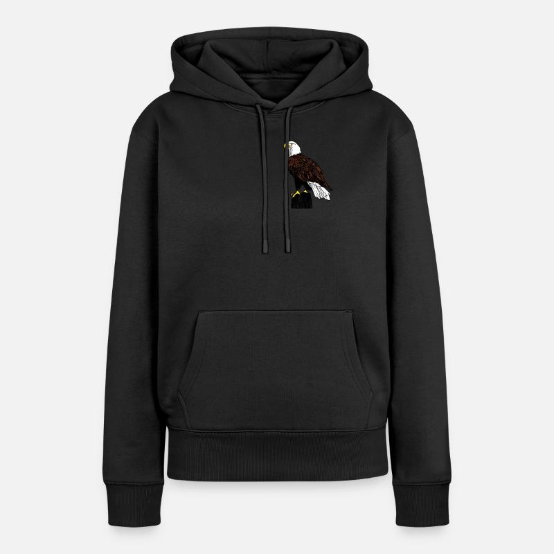 Aigle - Sweat à capuche Premium bio Femme - noir