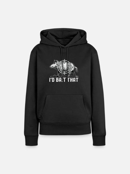 Jäger Wildschwein Jagen - Frauen Premium Bio Hoodie - Schwarz