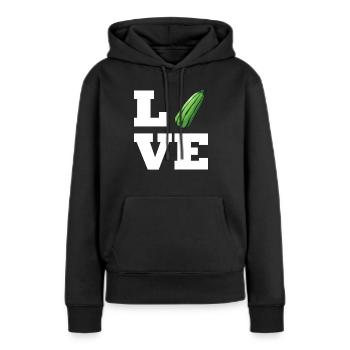 Cadeau VR de réalité virtuelle - Sweat à capuche Premium bio Femme - noir - Devant - Julia (174cm)