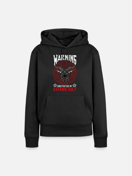 Le joyeux Satan - Sweat à capuche Premium bio Femme - noir