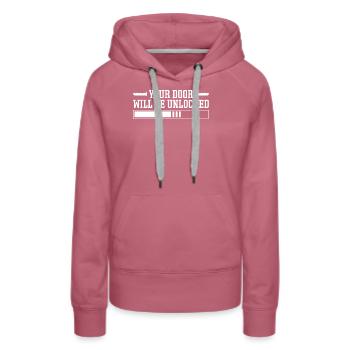 Schlosser Door Will Be Unlocked Schlüsseldienst - Frauen Premium Bio Hoodie - Malve - Vorne - Isabella (175cm)