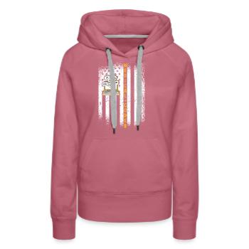 Assistant médical - Codeur médical - Sweat à capuche Premium bio Femme - mauve - Devant - Isabella (175cm)