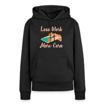 Lustiges Cornhole Corn Hole - Frauen Premium Bio Hoodie - Schwarz - Vorne - Julia (174cm)