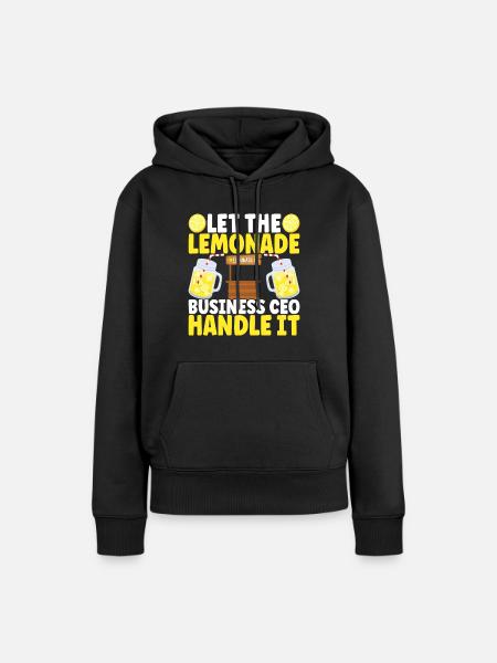 Limonade Limonadenstand - Frauen Premium Bio Hoodie - Schwarz