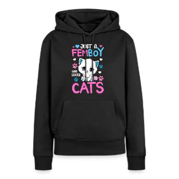 Cross Dressing - Frauen Premium Bio Hoodie - Schwarz - Vorne - Julia (174cm)