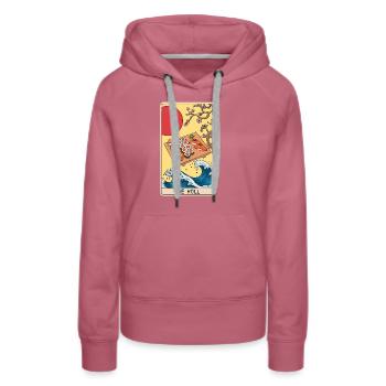 Tarotkartenleser Sushi Liebhaber Sushi Esser - Frauen Premium Bio Hoodie - Malve - Vorne - Isabella (175cm)