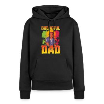 Rastafari Rastafarian Rasta - Sweat à capuche Premium bio Femme - noir - Devant - Julia (174cm)