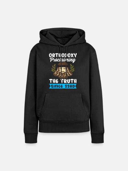 Orthodoxe - Frauen Premium Bio Hoodie - Schwarz