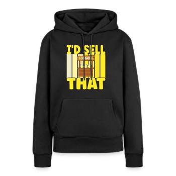 Limonade Limonadenstand - Frauen Premium Bio Hoodie - Schwarz - Vorne - Julia (174cm)