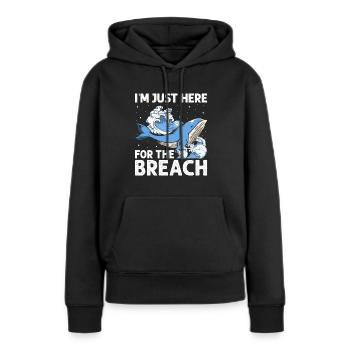 Meeressäuger für Orca-Beobachtung und Buckelwal - Frauen Premium Bio Hoodie - Schwarz - Vorne - Julia (174cm)