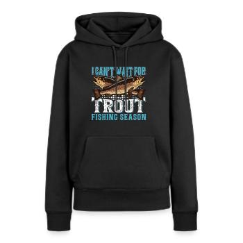 Funny Fishing Men Women - Frauen Premium Bio Hoodie - Schwarz - Vorne - Julia (174cm)