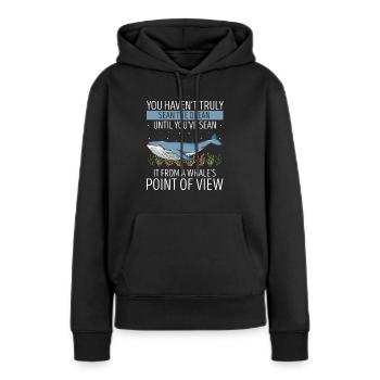 Meeressäuger für Orca-Beobachtung und Buckelwal - Frauen Premium Bio Hoodie - Schwarz - Vorne - Julia (174cm)