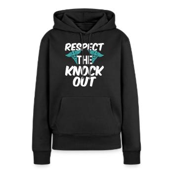Anästhesist Anästhesiologie - Frauen Premium Bio Hoodie - Schwarz - Vorne - Julia (174cm)