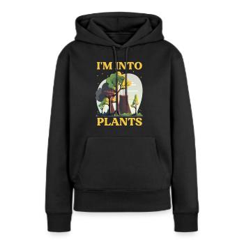 Kernenergie Spruch für Kernenergie - Frauen Premium Bio Hoodie - Schwarz - Vorne - Julia (174cm)