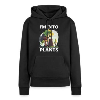 Nuklearingenieur für Kernkraftwerk und Kernenergie - Frauen Premium Bio Hoodie - Schwarz - Vorne - Julia (174cm)
