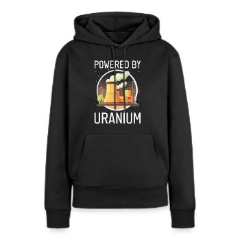 Kernenergie Spruch für Kernenergie - Frauen Premium Bio Hoodie - Schwarz - Vorne - Julia (174cm)