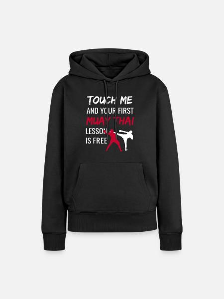 Drôle de Muay Thai - Muay Thai Sensei Dojo - Dame Premium hoodie, økologisk bomuld - sort
