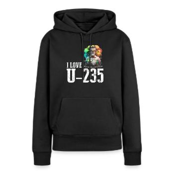 Nuklearingenieur für Kernkraftwerk und Kernenergie - Frauen Premium Bio Hoodie - Schwarz - Vorne - Julia (174cm)