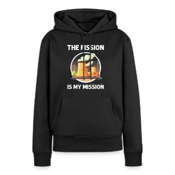 Kernenergie Spruch für Kernenergie - Frauen Premium Bio Hoodie - Schwarz - Vorne - Julia (174cm)