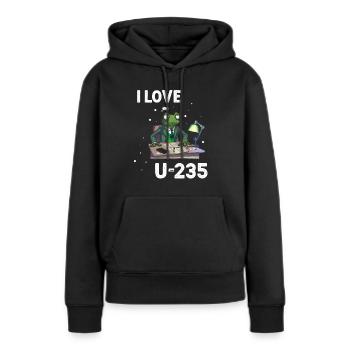 Kernenergie Spruch für Kernenergie - Frauen Premium Bio Hoodie - Schwarz - Vorne - Julia (174cm)