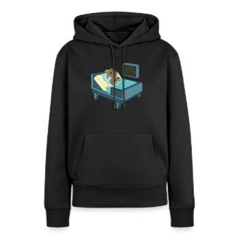 Ziege Krankenhaus Berge - Frauen Premium Bio Hoodie - Schwarz - Vorne - Julia (174cm)