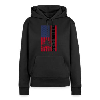Scout Leader Usa Design Für Einen Patriotischen - Frauen Premium Bio Hoodie - Schwarz - Vorne - Julia (174cm)