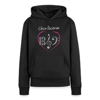 Chorleiterin Chor Musikverein Musik Musikschule - Frauen Premium Bio Hoodie - Schwarz - Vorne - Julia (174cm)