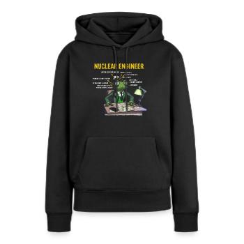 Kernenergie Spruch für Kernenergie - Frauen Premium Bio Hoodie - Schwarz - Vorne - Julia (174cm)