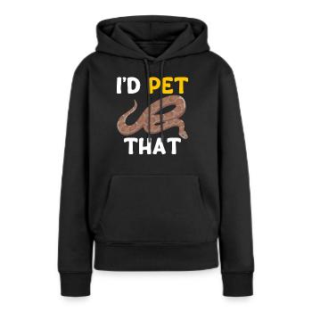 Kenya Sand Boa Snake Propriétaire - Sweat à capuche Premium bio Femme - noir - Devant - Julia (174cm)