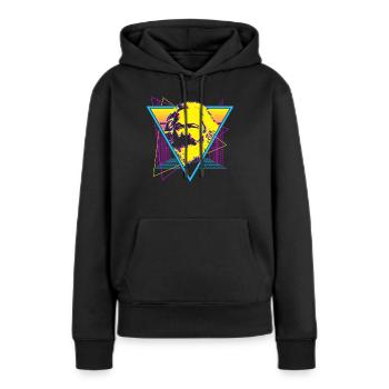 Sozialistisch Sozialismus Kommunistisch Kommunismu - Frauen Premium Bio Hoodie - Schwarz - Vorne - Julia (174cm)