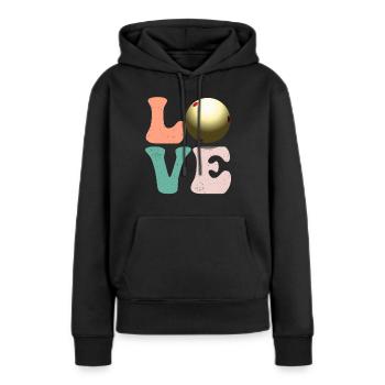 Billard Pool - Frauen Premium Bio Hoodie - Schwarz - Vorne - Julia (174cm)