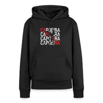 Capoeira - Frauen Premium Bio Hoodie - Schwarz - Vorne - Julia (174cm)