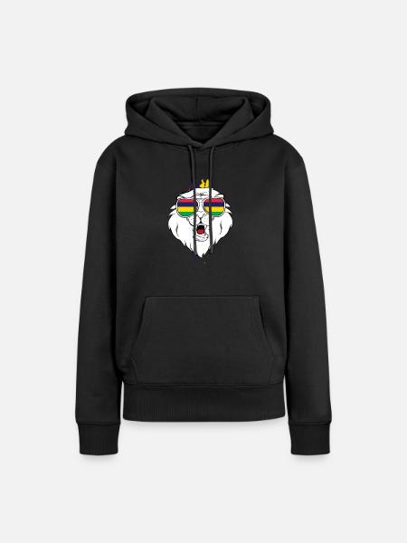 Mauritius - Frauen Premium Bio Hoodie - Schwarz