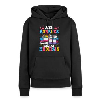 Cool Artist Art Acrylic Painting Casting Color - Sweat à capuche Premium bio Femme - noir - Devant - Julia (174cm)