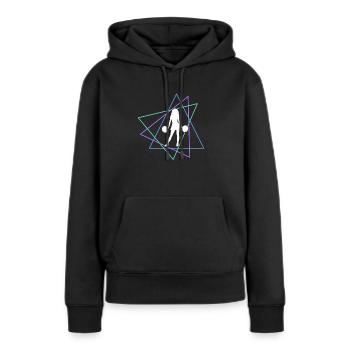 Cheerleading - Sweat à capuche Premium bio Femme - noir - Devant - Julia (174cm)