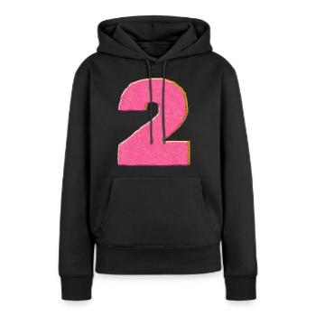 2 Two - Women’s Premium Organic Hoodie - black - Front - Julia (174cm)