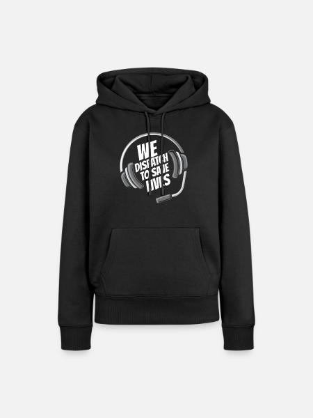 Notruf Leitstelle Einsatzzentrale Speichern - Frauen Premium Bio Hoodie - Schwarz