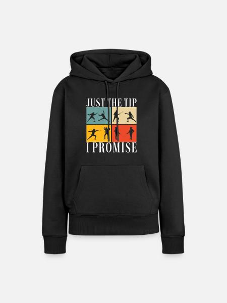 Fechten Fechtsport - Frauen Premium Bio Hoodie - Schwarz