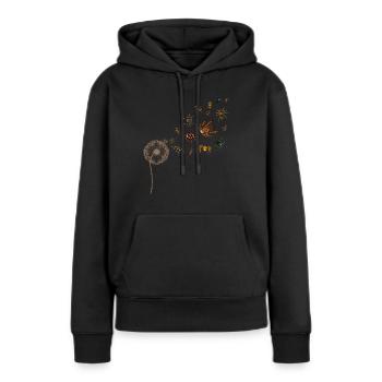 Arachnide Vogelspinne Geschenk Pusteblume Spinne - Frauen Premium Bio Hoodie - Schwarz - Vorne - Julia (174cm)