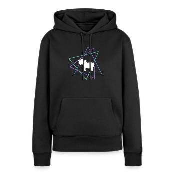 Schaf - Frauen Premium Bio Hoodie - Schwarz - Vorne - Julia (174cm)