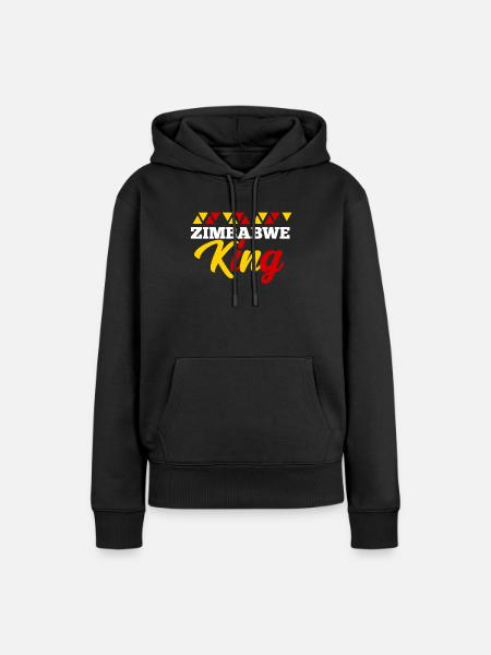 Simbabwe - Frauen Premium Bio Hoodie - Schwarz
