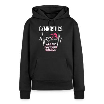 Gymnastique Gymnastique rythmique - Sweat à capuche Premium bio Femme - noir - Devant - Julia (174cm)