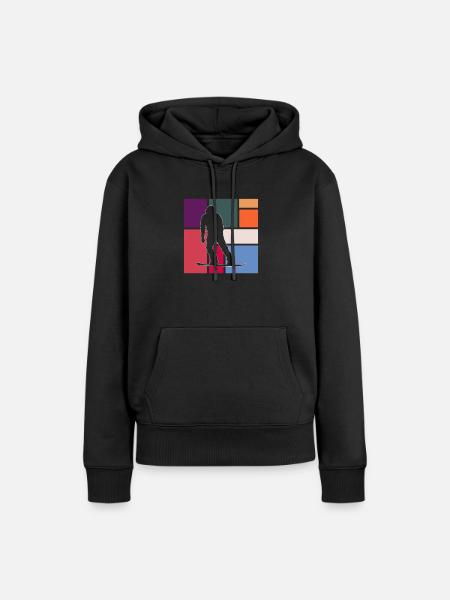Snowboarding - Frauen Premium Bio Hoodie - Schwarz
