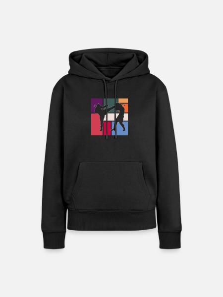 Kampfsport - Frauen Premium Bio Hoodie - Schwarz